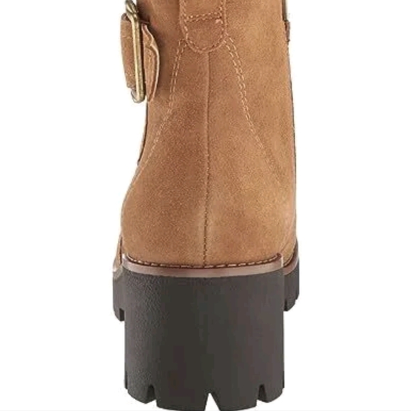 Blondie Dagger Women's Waterproof Fashion Boot, Cognac Suede - Picture 5 of 6